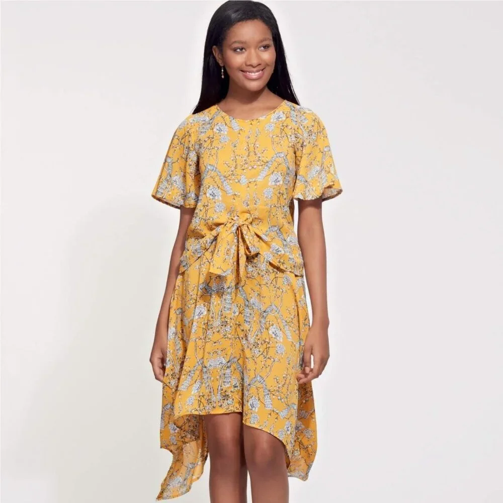 New Look N6609 Sewing Pattern Misses‎ Top & Skirt Tie Belt Size 8-20